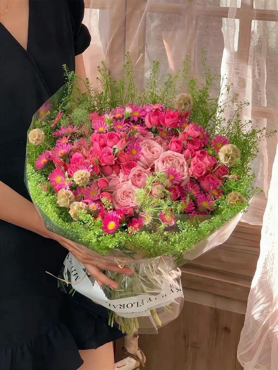 🎂🌸 BÓ HOA SINH NHẬT TONE HỒNG NGỌT NGÀO – MÓN QUÀ DÀNH CHO NGƯỜI ĐẶC BIỆT 🌸🎂