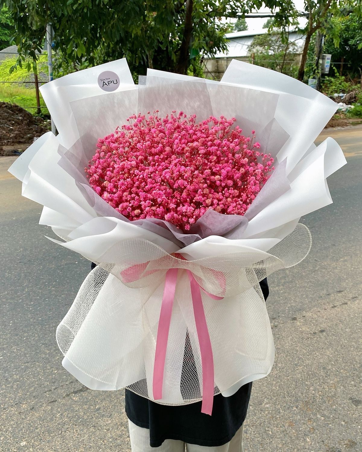 🌸💗 BÓ HOA BABY HỒNG LỚN – NGỌT NGÀO & LÃNG MẠN 💗🌸